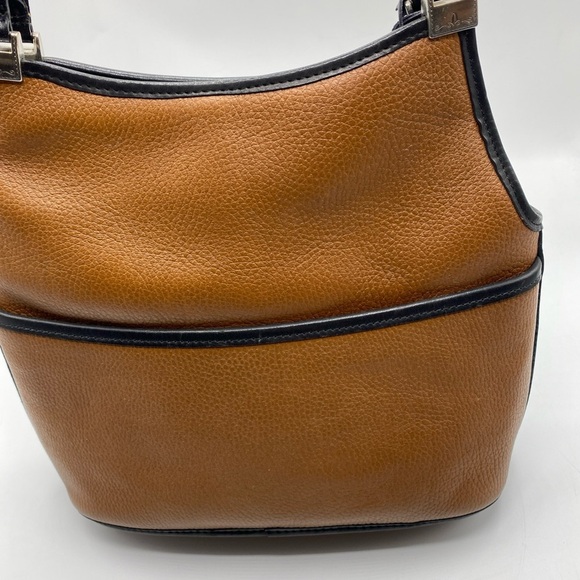 Vintage Brighton Brown and Black Leather Shoulder Purse - Picture 8 of 10